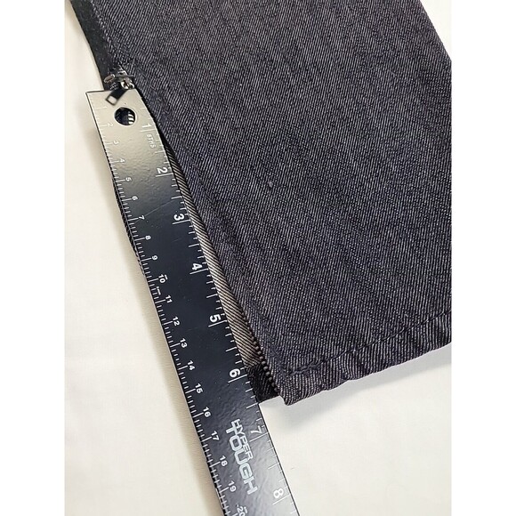 RED VALENTINO Black Straight Denim Jeans Size 27 Tunisia Zipper Ankles Low Rise - Picture 10 of 11